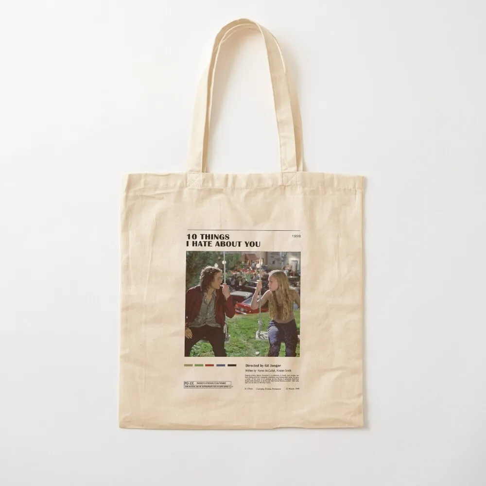 Ten Things I Hat You Alternative Tote Bag shopping trolley bag Large bags for women tote bag