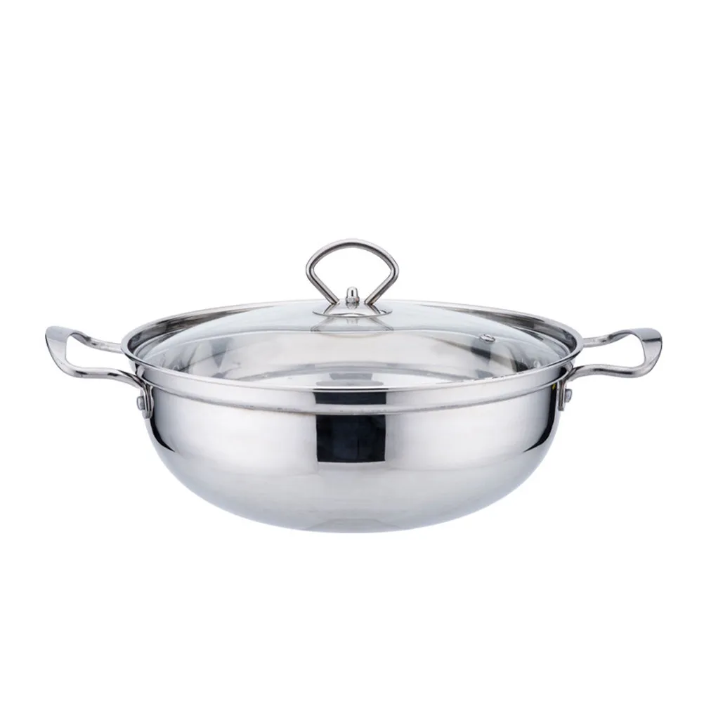 

1Pcs Stainless Steel Stock Pot Heavy Duty Ergonomic Handle Smooth Polished for Gas Electric Stoves Healthy Cookware Kitchen Pot