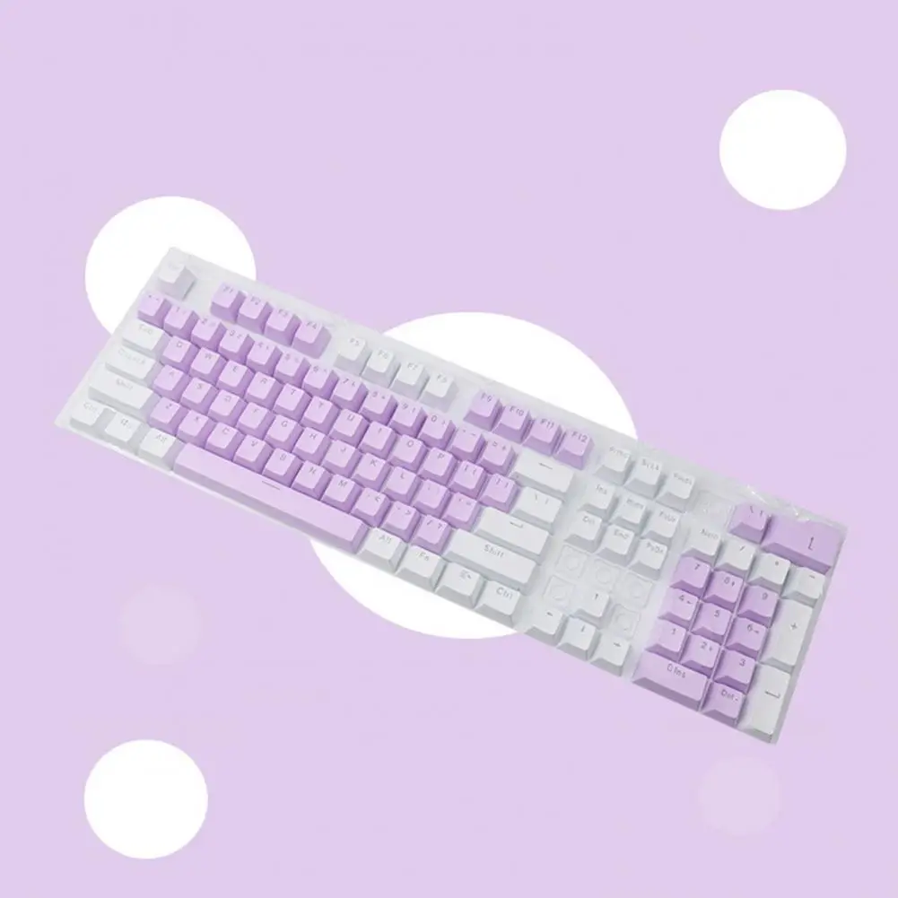 Anti-Skid Backlit ABS Keycaps substituição para teclado mecânico, 104pcs