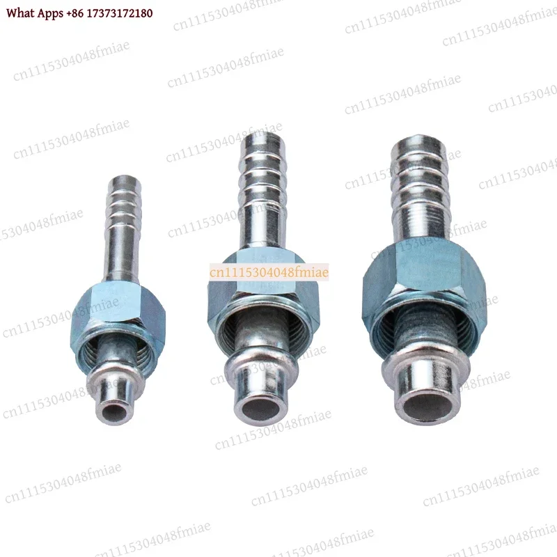 6 8 10 Steel AC Barb Fitting Straight O-Ring Female Thread 5/8-18 3/4-16 7/8-14 A/C Hose