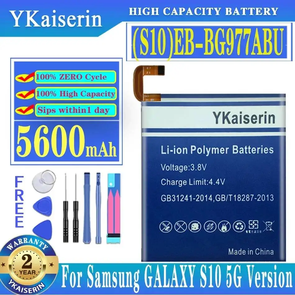 

5600 мАч для Samsung Galaxy S10 5G версия X высокоэффективный аккумулятор для мобильного телефона EB-BG977ABU надежный источник питания