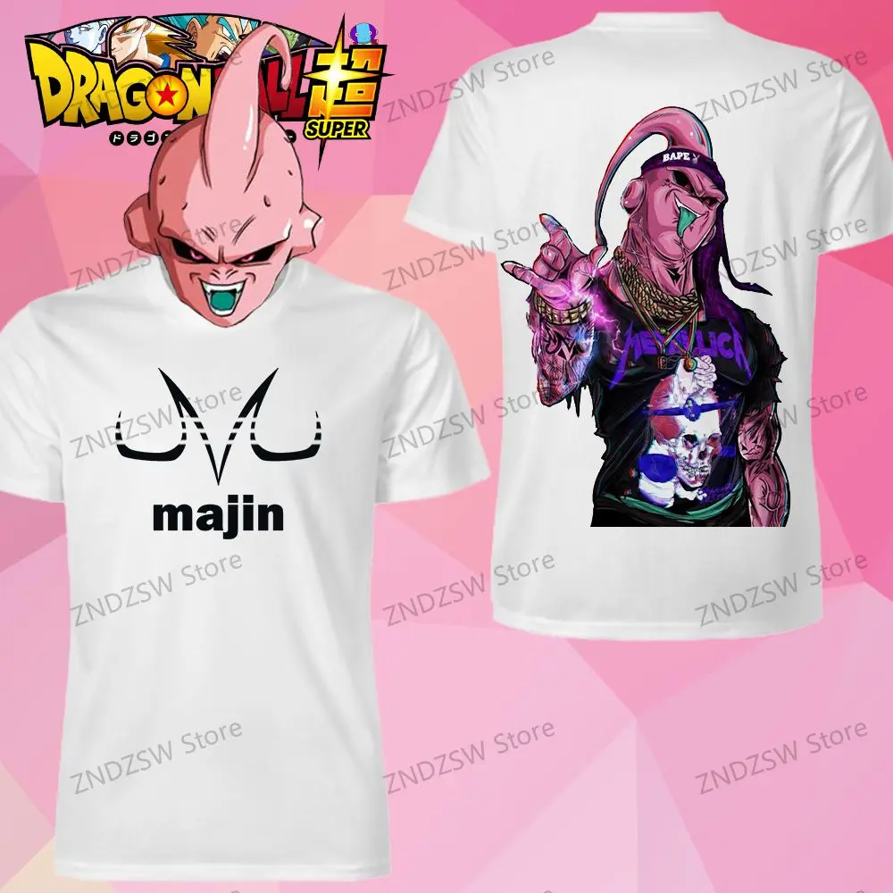 

110-6XL Men's T Shirt Dragon Ball 2024 Majin Buu Summer Hip Hop Fashion 3D Quick Dry Tops Cool Harajuku Style Clothes Oversized