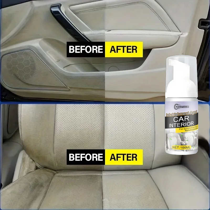 Multi Purpose Car Interior Foam Cleaner for Seat Carpet Headliner Fabric and Dashboard Cleaning