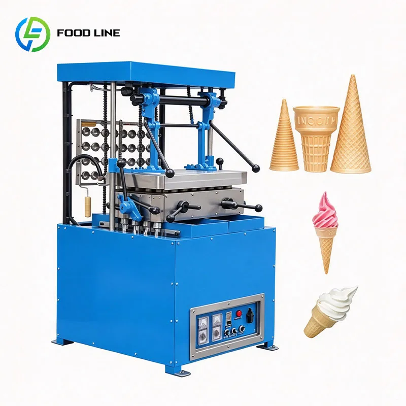 Ice Cream Cone Production Machine Wafer Baking Former for Commercial Food Businesses and Bakeries Customized