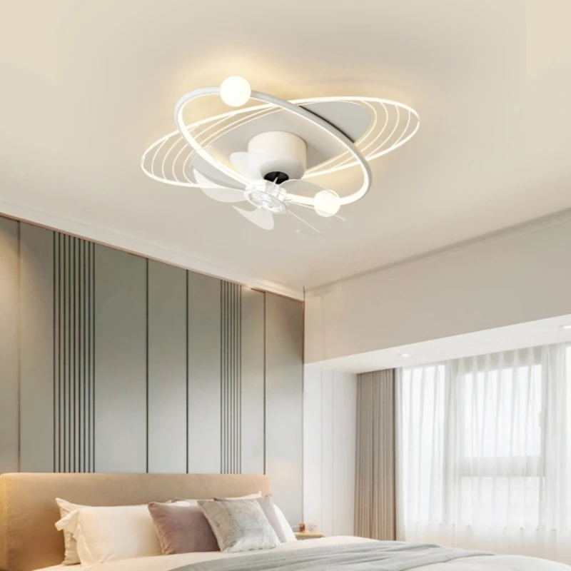 Living room fan lamp 2023 new Guangdong Zhongshan lamps full spectrum simple bedroom ceiling integrated fan lamp