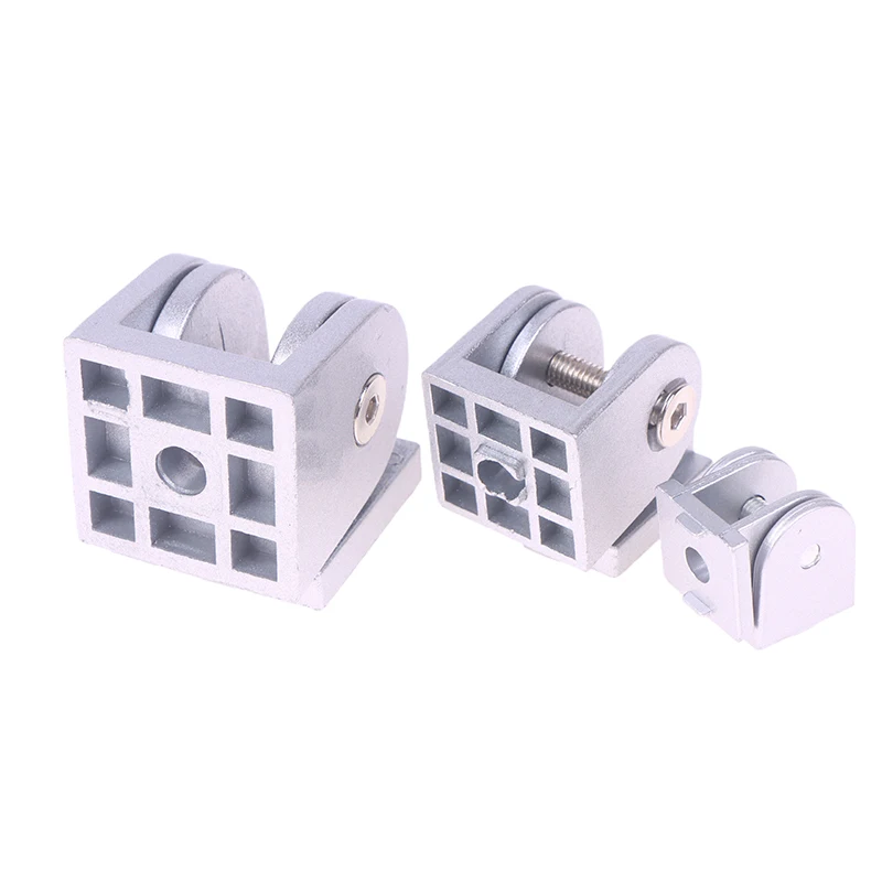 1PC 2020/3030/4040 Zinc Alloy/Aluminum Profile Living Hinge Fittings Right Angle Flexible Pivot Joint Connector^..