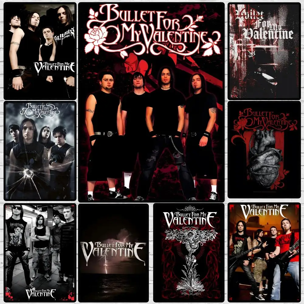 Band Bullet for My Valentine Poster High-definition  poster stickers, suitable for bedroom, living room, home decoration