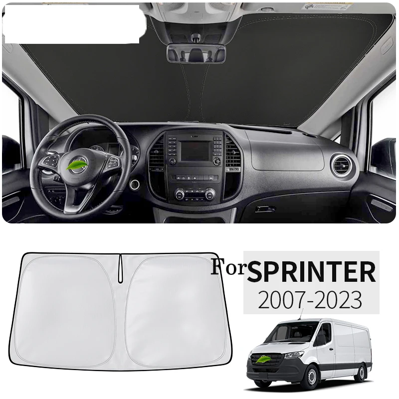 

Для Mercedes Benz Sprinter 2007-2023 Автомобильный наноизоляционный козырек от солнца на лобовое стекло, солнцезащитный козырек на переднее окно, защита от ультрафиолета, солнцезащитные козырьки
