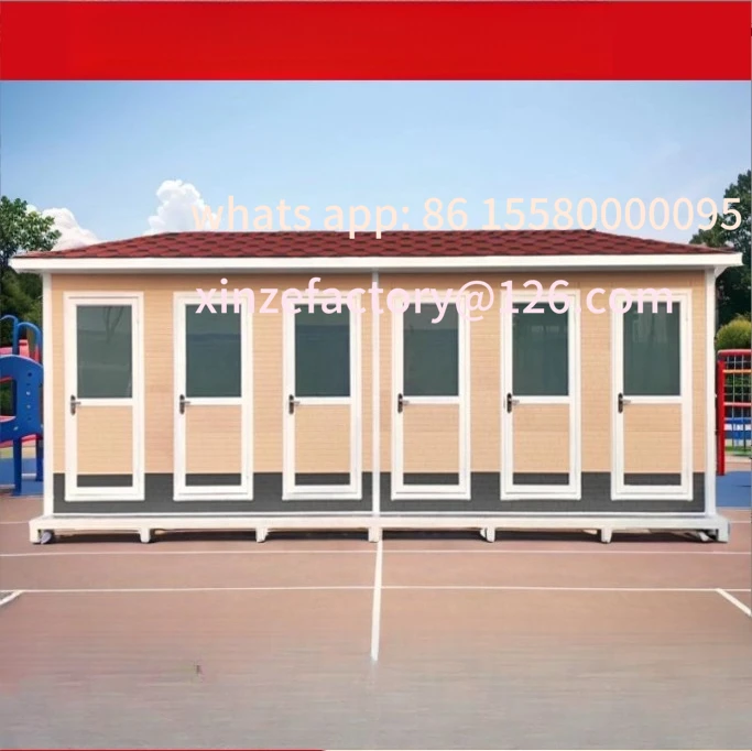 

Customizable scenic mobile toilet shower room