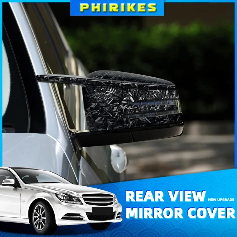 Für Mercedes Benz A-Klasse W176 W246 W204 W212 W221 C117 X204 X156 Carbon Fiber Spiegel Gehäuse Reverse spiegel Gehäuse Hintere Abdeckung