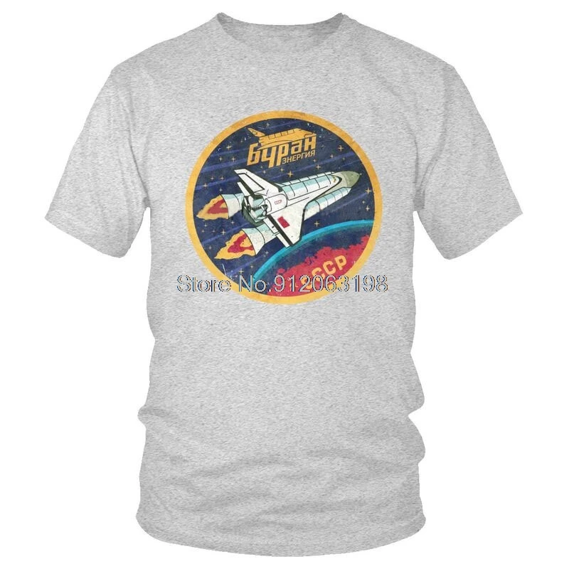 Spaceplane CCCP T-shirt Graphic T Shirt Space Shuttle Soviet Union USSR Anniversary Tshirt Men's Clothing Oversized Unisex Tops