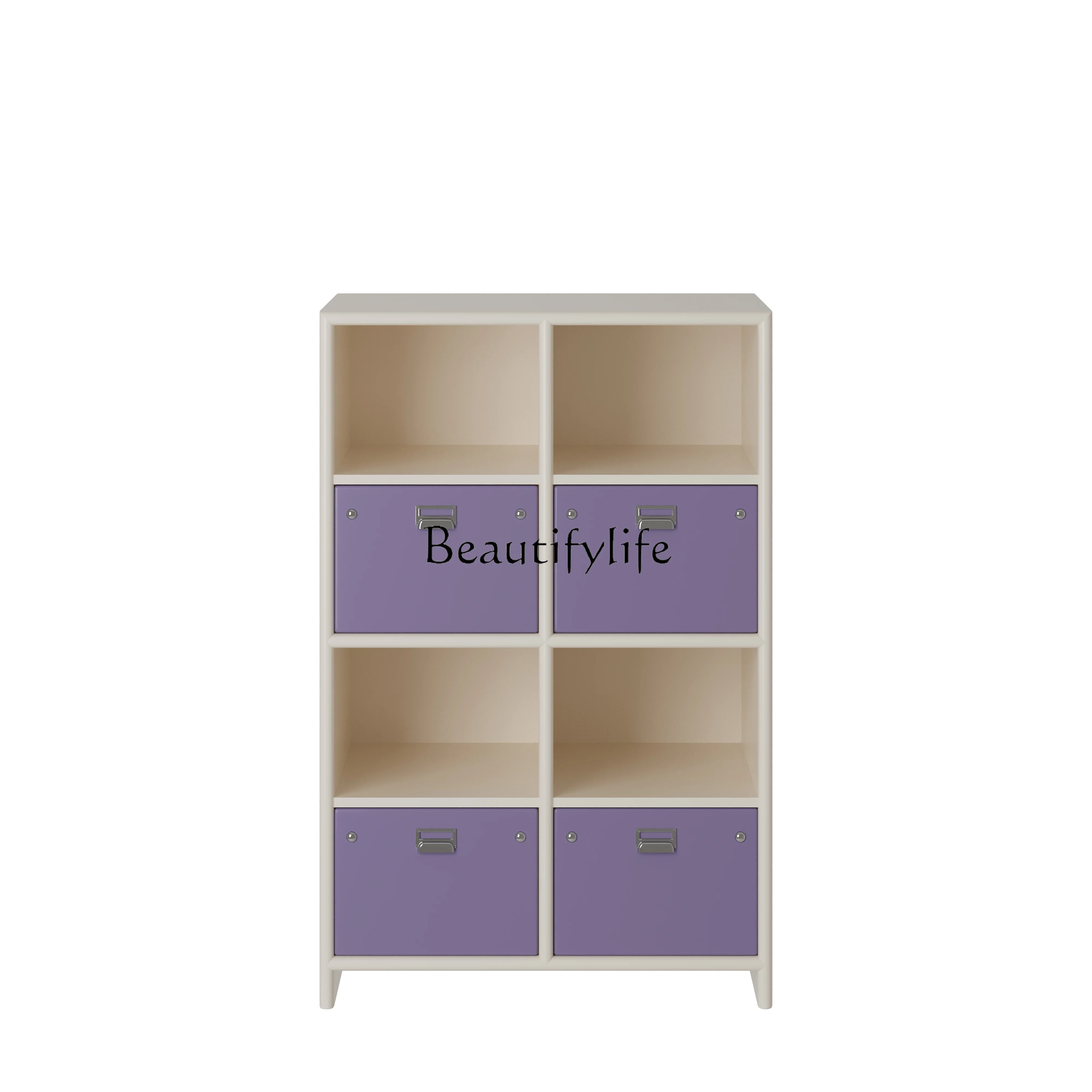 

LJYCream Taro Purple Chest of Drawers Modern Minimalist Living Room Bedroom Bedside Bookshelf Storage
