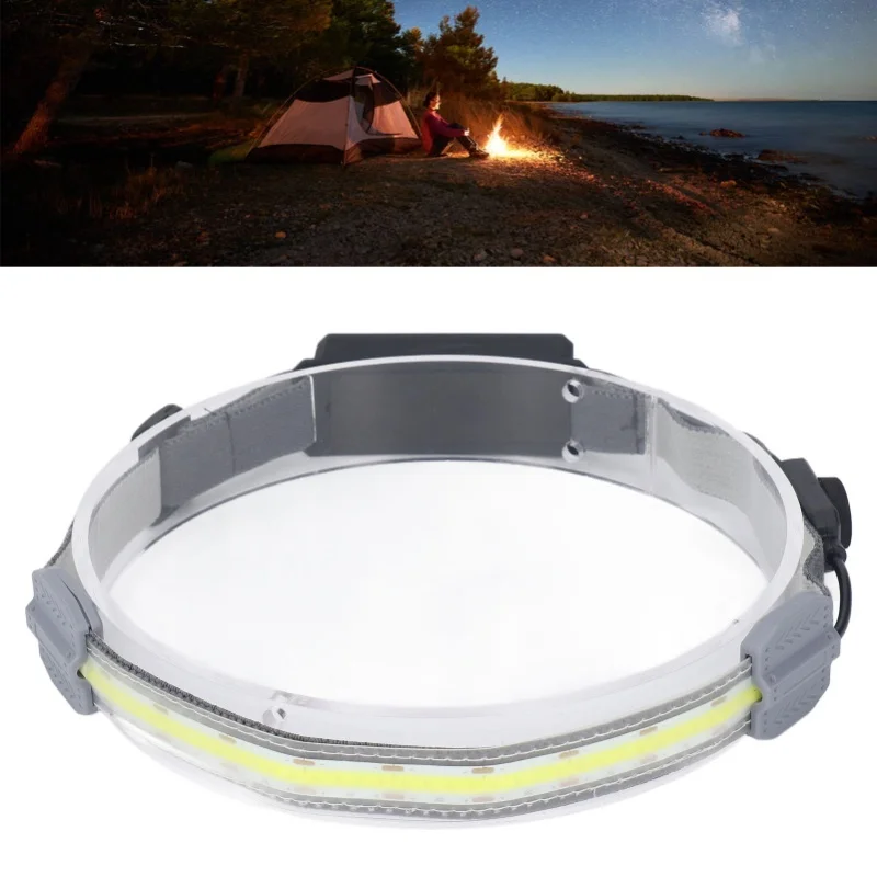 

Налобный фонарь COB, супер яркий, 4 режима, IPX4, водонепроницаемый, перезаряжаемый, для бега, пешего туризма, рыбалки