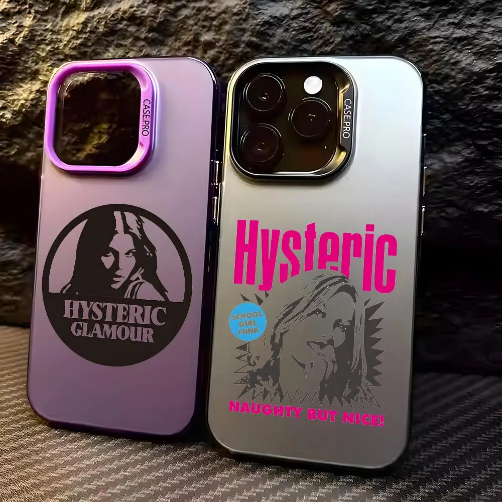 H_Hysteric G_GlamourS Girl Phone Case For IPhone 17 16 15 14 13 12 11 Pro Max Air Matte Laser Aurora Shockproof Phone Case