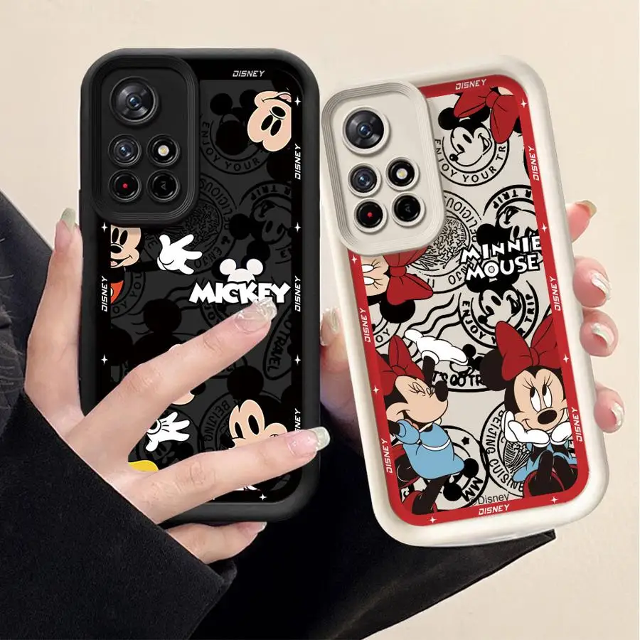 Disney Mickey Minnie Mouse Phone Case for Xiaomi Redmi 9A 9C 10 10A 10C 12 4G 12C 13C A1 A2 A3 Pro Soft 5G Funda