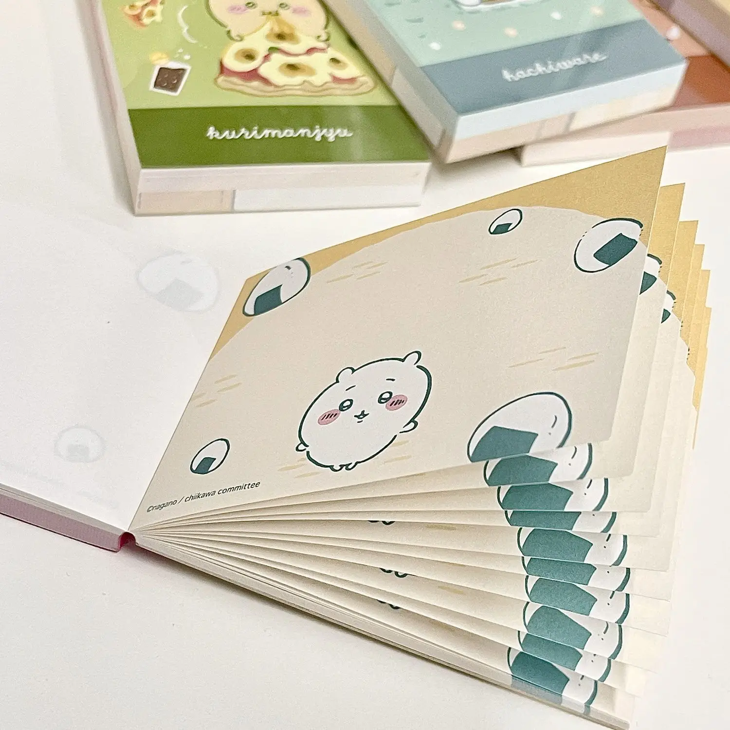 NEW Momonga Chiikawa cartoon mini note pad color page cute Kurimanju Hachiware notepad tearable Usagi Student stationery gifts view 3