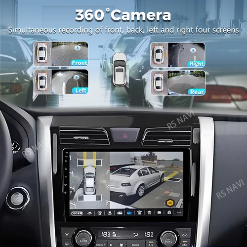 Imagen 2 del producto Android 15 Carplay Radio de coche para Nissan Teana Altima 2013 2014 2015 GPS reproductor de vídeo Multimedia DSP estéreo 360 unidad principal de cámara