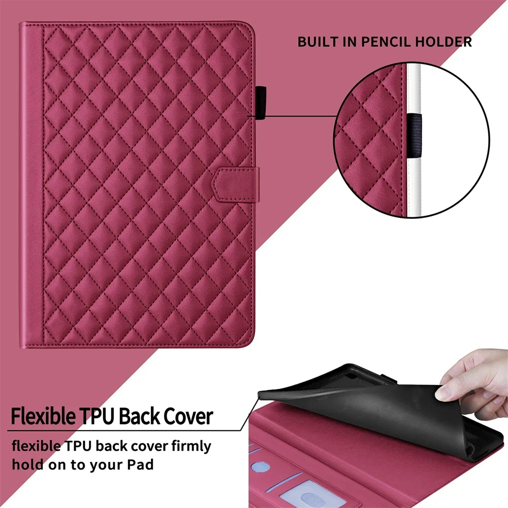 Funda Xiaoxin Pad Pro 12.7 2025 케이스, 패션 PU 가죽 지갑 태블릿 커버, Funda Xiaoxin Pad Pro 12 7 2025 TB373FU TB375FC