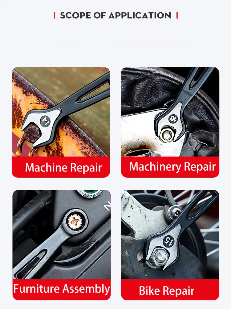 Ratchet Wrench Double Open End Combination Spanner Metric Industrial Grade Heavy Duty Auto Motorcycle Repair Hand Tool Set