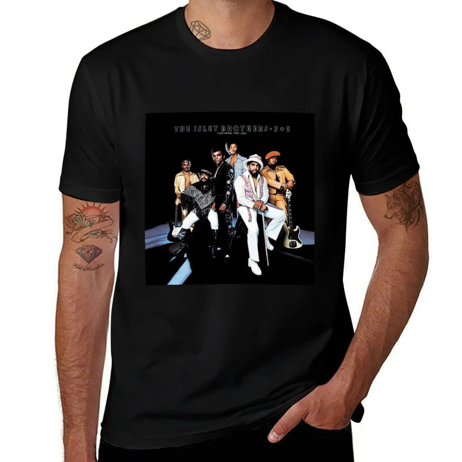 

Isley Brothers - 3 + 3 (album) T-Shirt Gym Wear Breathable Short Sleeve Tee