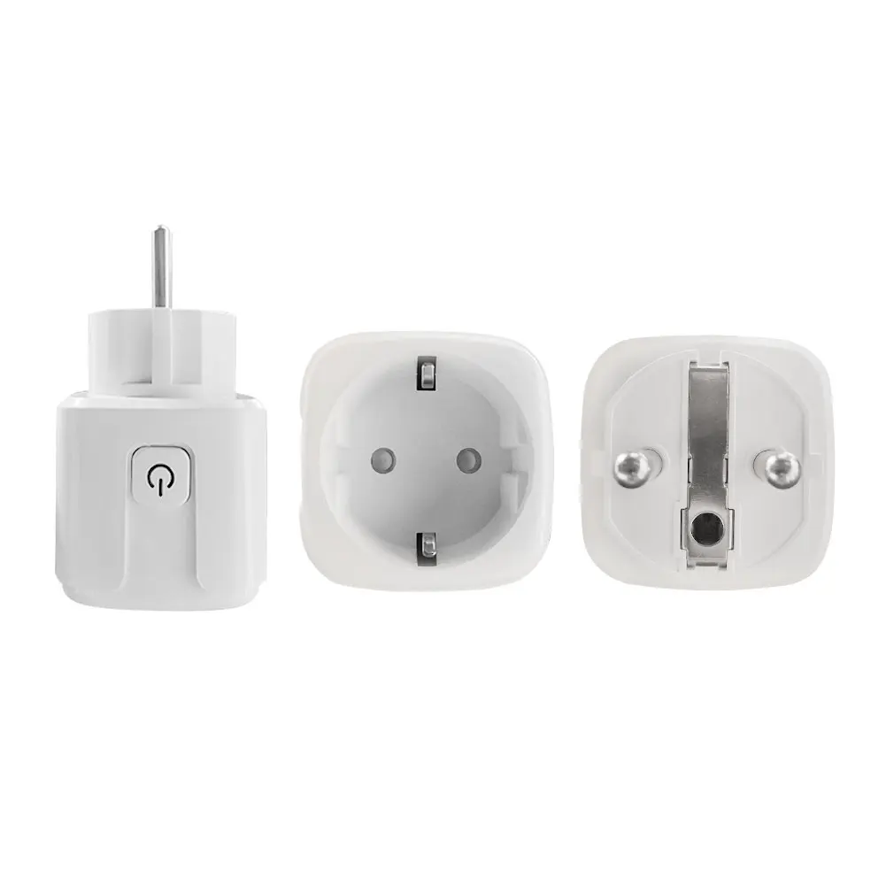 CBE Tuya Wifi Smart Socket EU Plug 16A Power Monitor Remote Control SmartLife APP Works with Alexa Yandex Alice Google Assistant