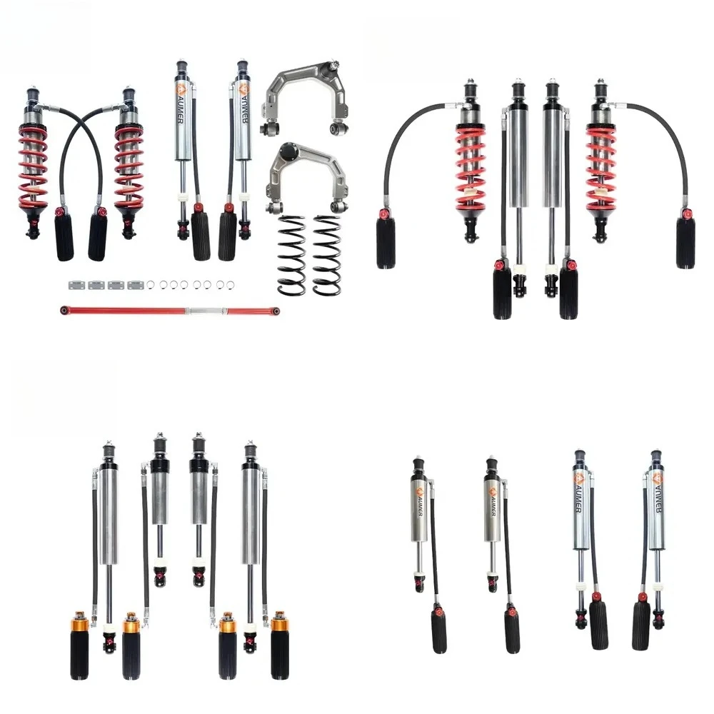 LC100 Nitrogen Shock Absorber 4WD Compression Adjustable 4x4 Coilover Suspension Lifting Parts Road Land Cruiser