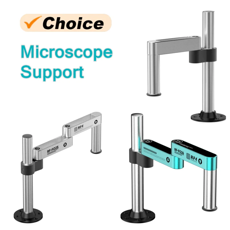 

RF4 RF-FO24/FO25/FO26 360° ° Поворотный подъемник, регулируемая поворотная подставка для микроскопа, универсальный телескопический складной кронштейн из алюминиевого сплава