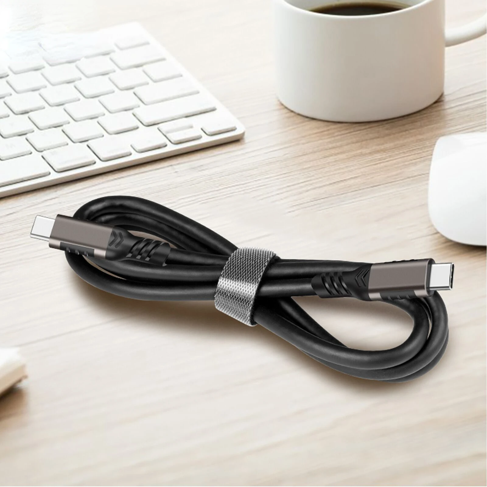 USB 3.2 Gen2 20Gbps Type C to C Cable For Macbook Air Pro Xiaomi 100W 5A ThunderBolt 3 USB-C 4K UHD Video Data Charger Cord 2/3m