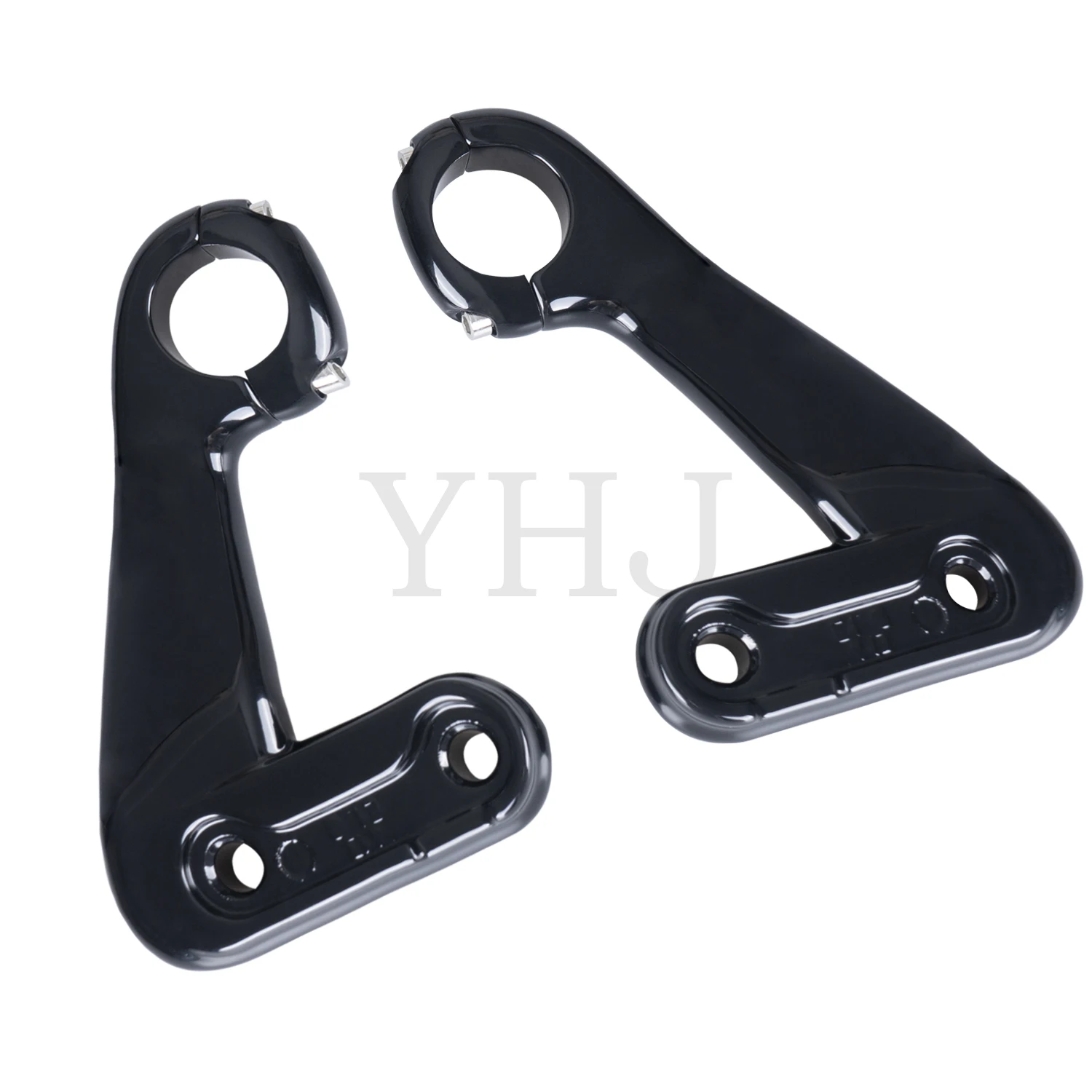 For Harley Road Glide FLTR Ultra FLTRU Custom FLTRX 2010-2013 Motorcycle Front Fairing Support Brackets Mounts Kit Black/Chrome