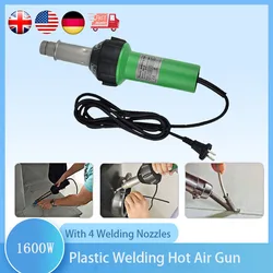 Pistolet torche de soudage à air chaud intégré en plastique, soudeurs, ensemble de sante chauffants, buse, machine de régulation de température, 1600W, AC 220V, 50Hz