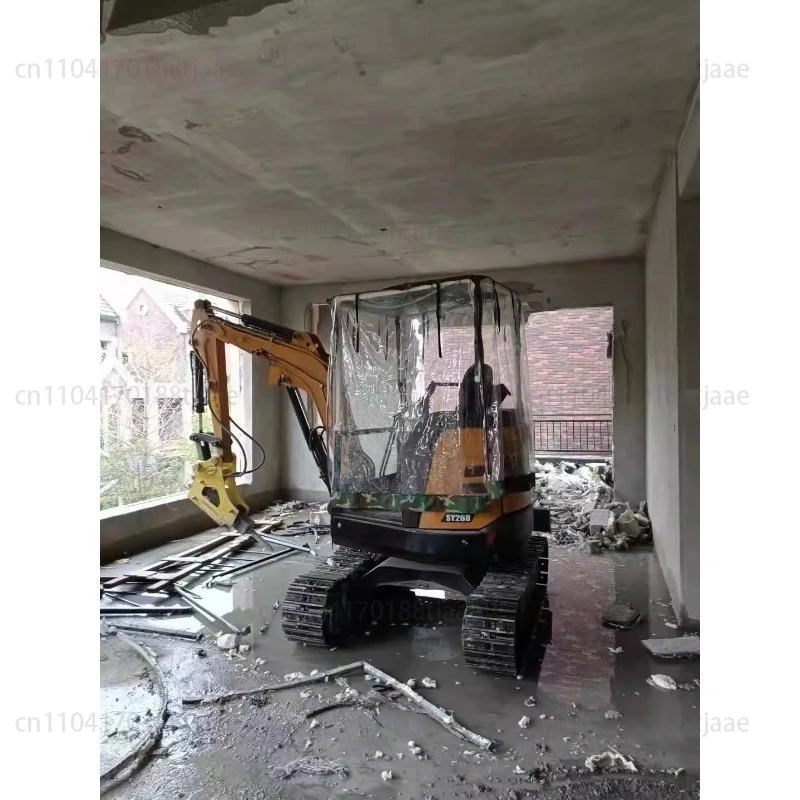 Hot Sell Mini Digger Rain Cover Windproof Warm Awning PVC Cover for 1-2Ton Excavator，Excluding Excavators
