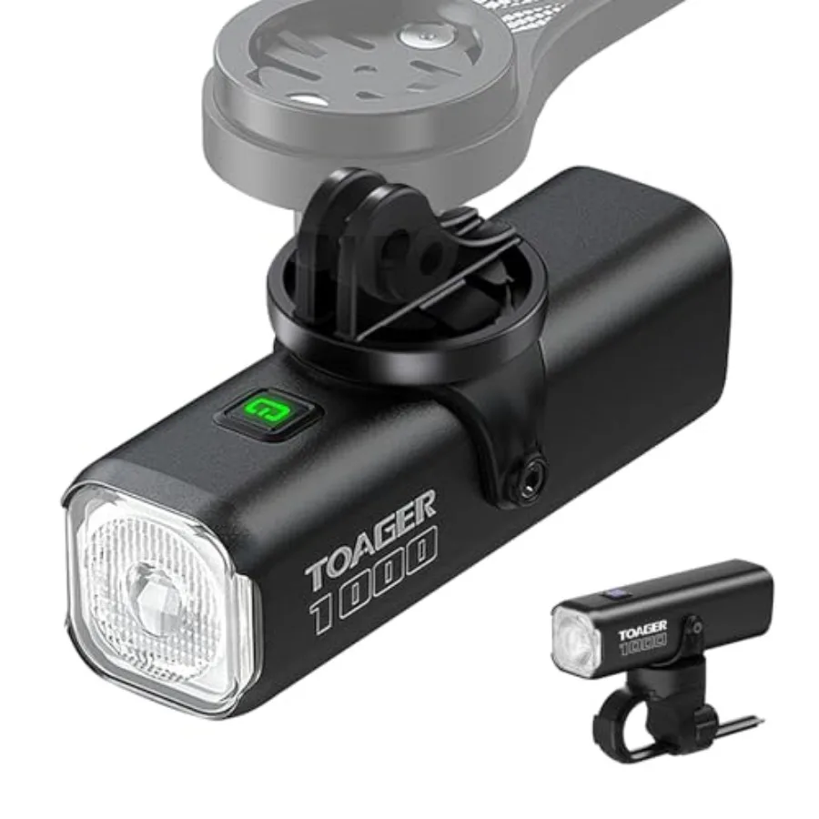 

1000 Lumen Bike Light T1000 4500mAh USB Type-C Rechargeable Bike Headlight IPX6 Waterproof Bicycle Front Light for Road Urban M