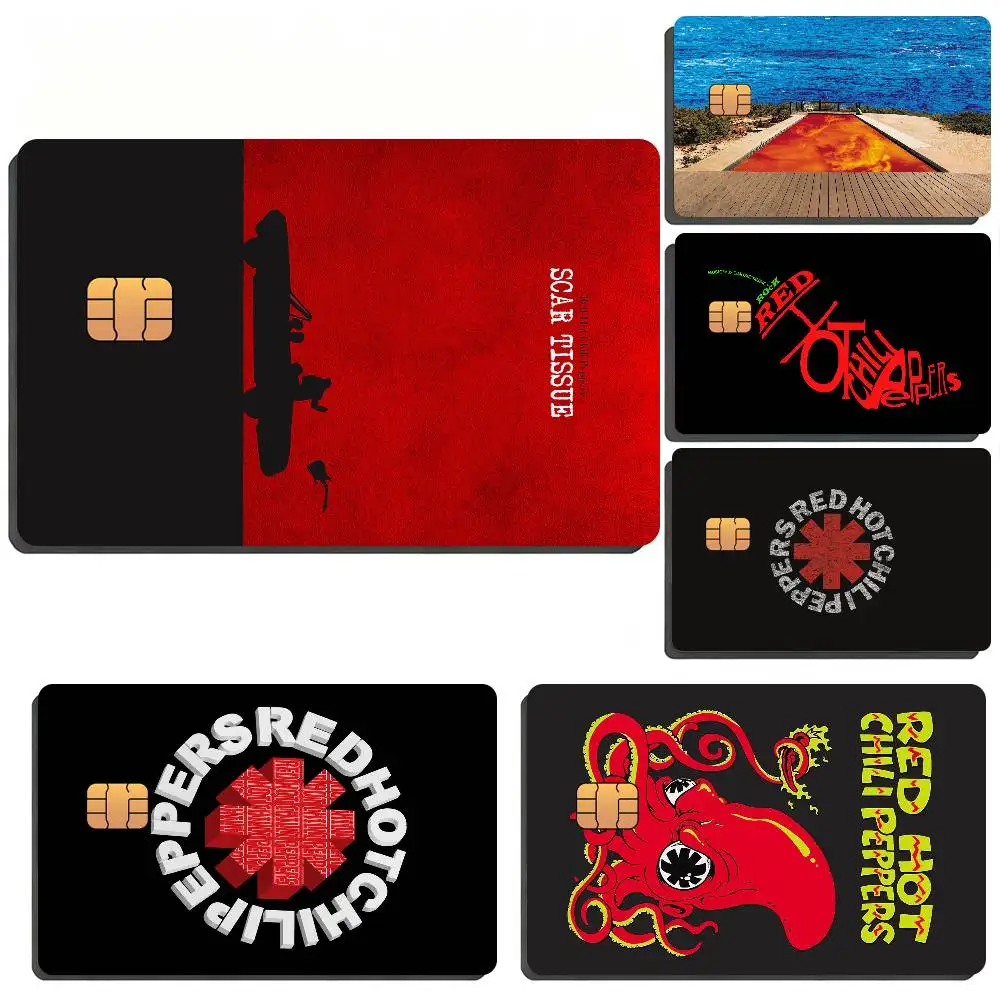 Band R-Red Hot Chili Peppers Film Skin Card Sticker For Bank Bus Metro Credit Debit Card Waterproof