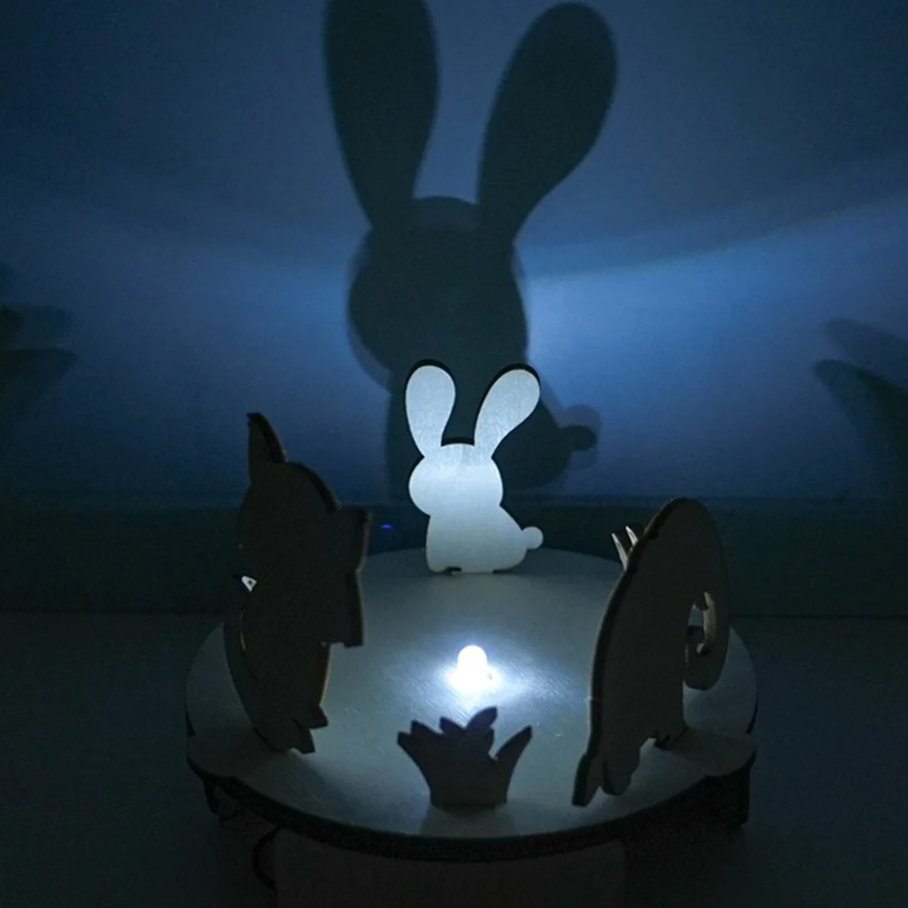 مجموعة واحدة من أدوات تجربة علمية للضوء والظل DIY للأطفال، أنشطة تعليمية للبناء الخشبي للتعلم العملي والعلمي #6