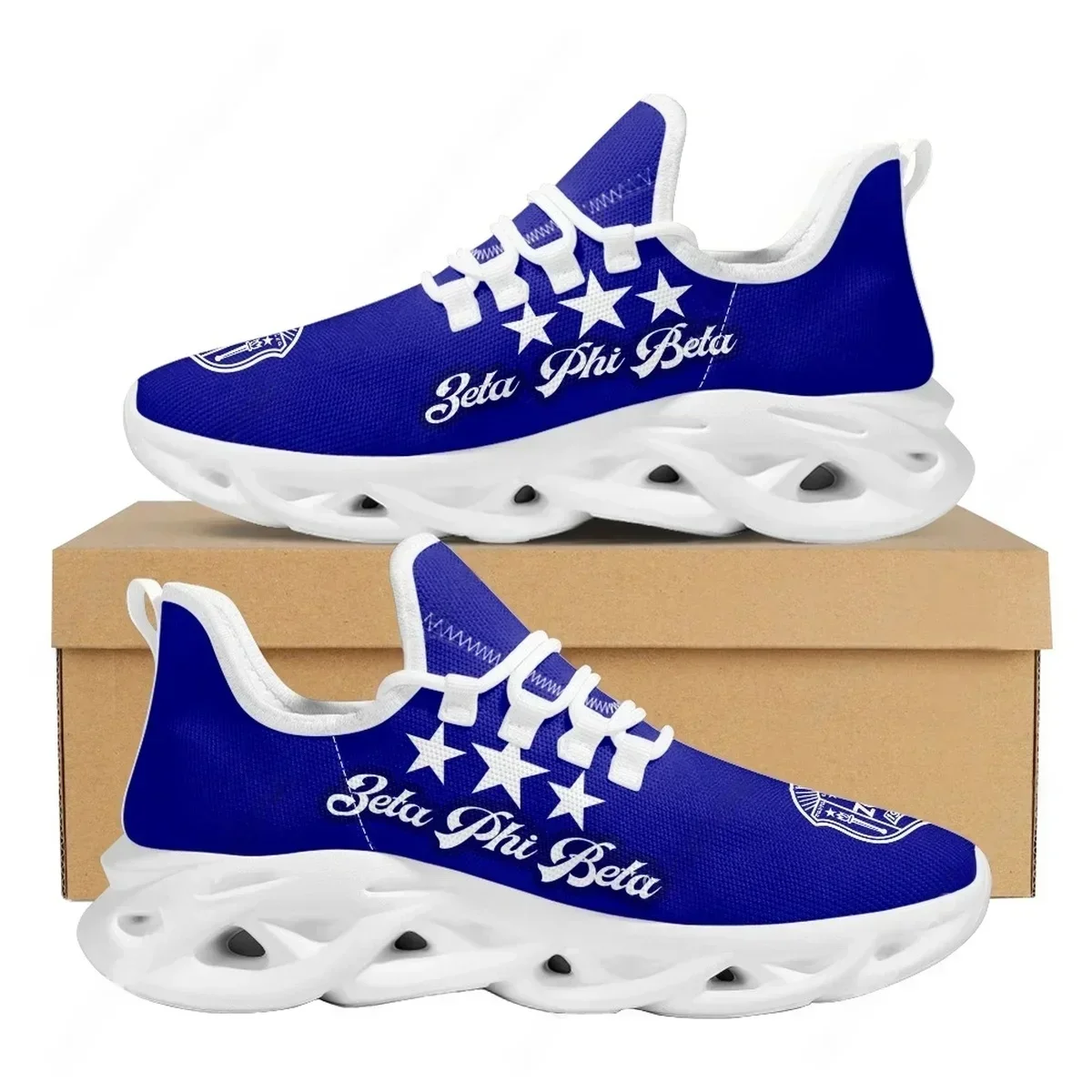 New Professional Running Shoes Zeta Phi Beta Printed Cushion Running Wears Women Men Anti Slip Walking Sneakers Hot