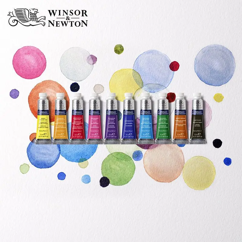 Imagem -05 - Winsor e Newton Aquarela Paint Grupo Quality Art Supplies Pigmento Profissional 12 18 24 40 Cores 8ml 21ml