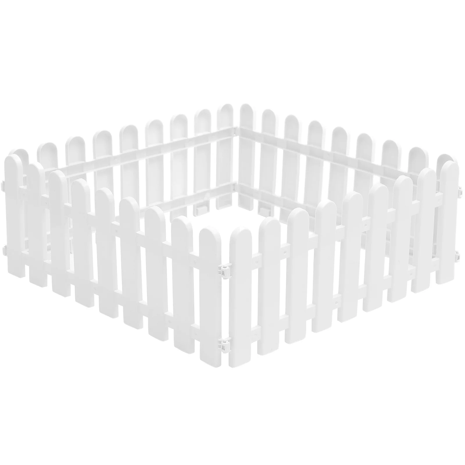 4 Pcs The Fence Reusable Natural Atmosphere Small Garden Edging Border Christmas for Plastic Yard