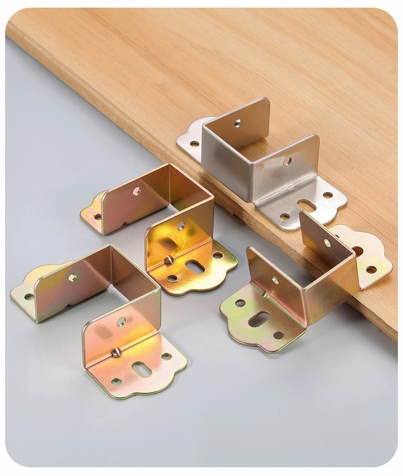 

U-образная опора для балки кровати, металлическая подставка, кронштейны для поручней кровати, деревянный фиксированный соединитель, утолщенные угловые петли для кровати, крючок, мебельная фурнитура