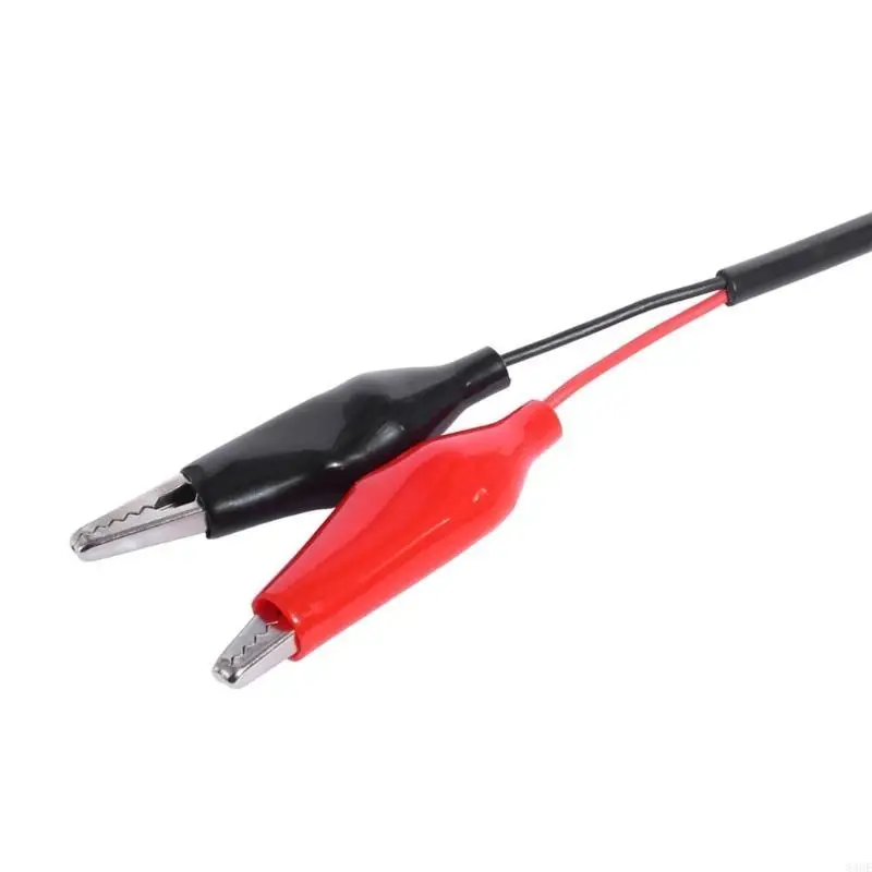 

Portable 5.5x2.1mm Power Plug Male Adapter Connector to Double Crocodiles 83CE