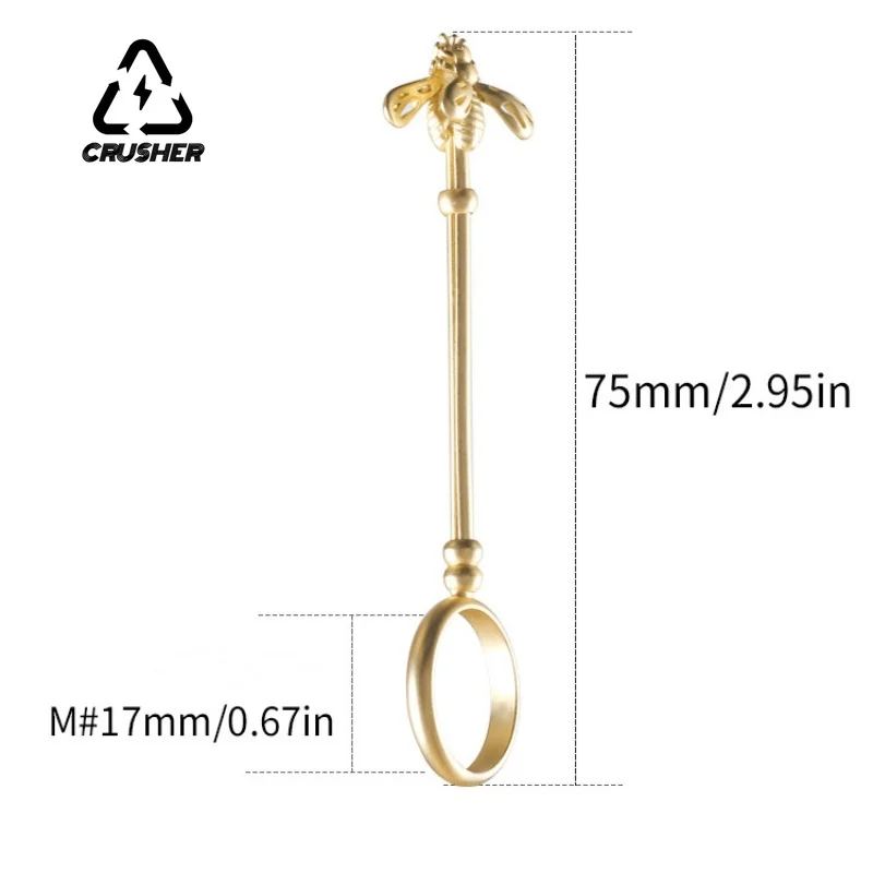WE PUFF Vintage Cigarette Holder Ring Rack Rose Metal Finger Clip Women Men Slim Cigarettes Finger Clip Smoking Accessories