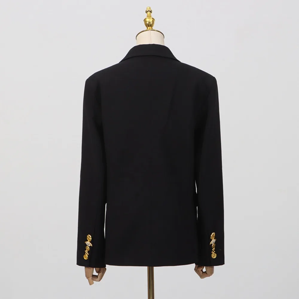 High Street Blazers Women's Autumn Long Sleeved Jacket with Elegant Temperament Slim Fit Versatile Slim Suit Jacket