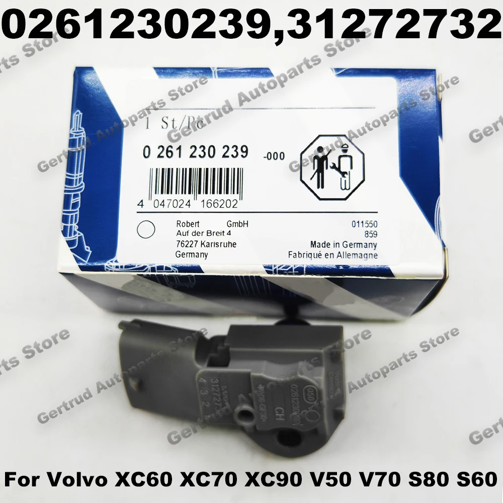 

0261230239 0261230238 MAP Fuel Pressure Sensor For V-olvo XC60 XC70 XC90 V50 V70 S80 S60 2001-2012 LR015294 31272732