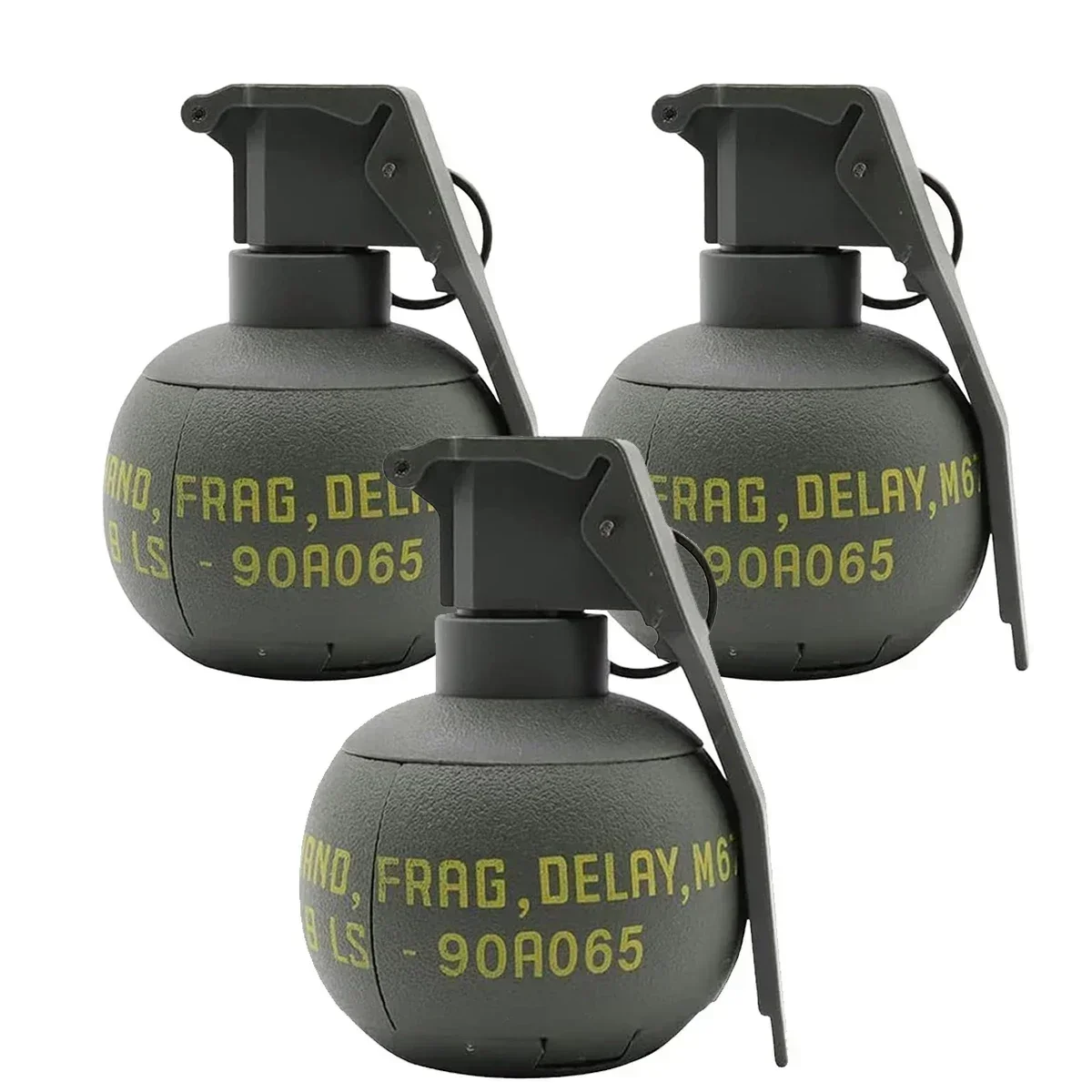 M67 Hand Grenade Explosion Grenade Smoke Toy 1/3PCS, Nylon Grenade Model,for Airsoft Paintball Shooting.