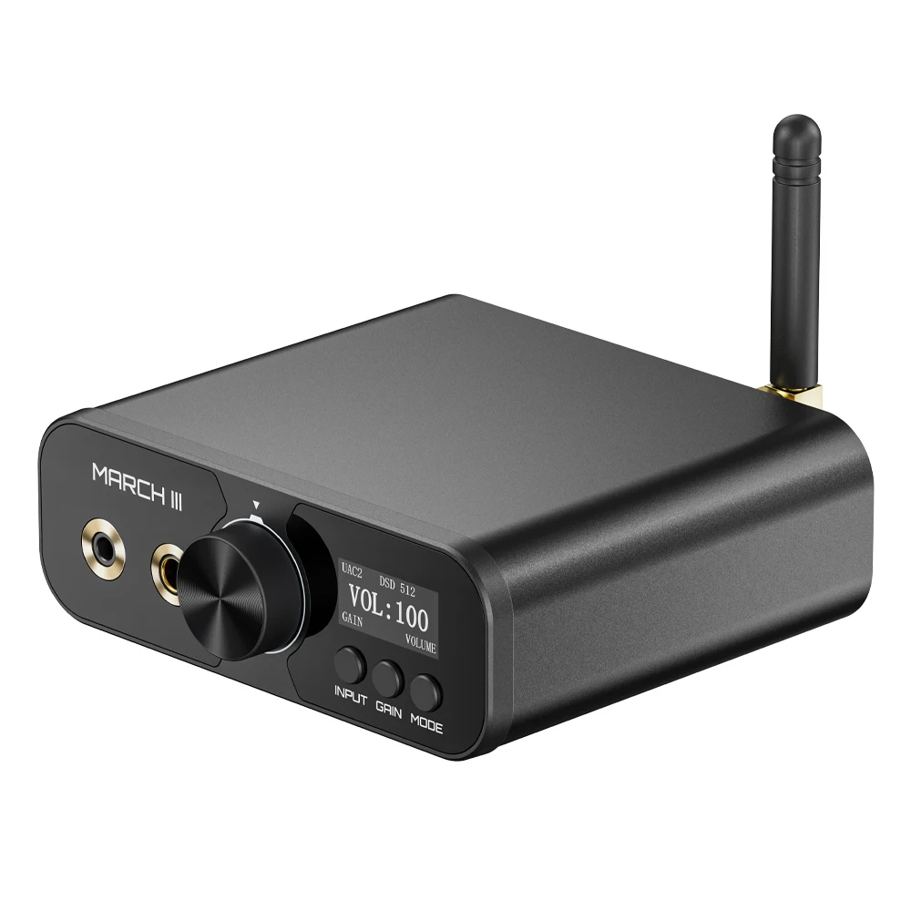 TempoTec March III-M3 USB DAC&Bluetooth DAC&headphone amplifier UAC1.0 for PS4,PS5,UAC2.0.DSD512,PCM768,EQ,Filter. 4.4+3.5+SPDIF