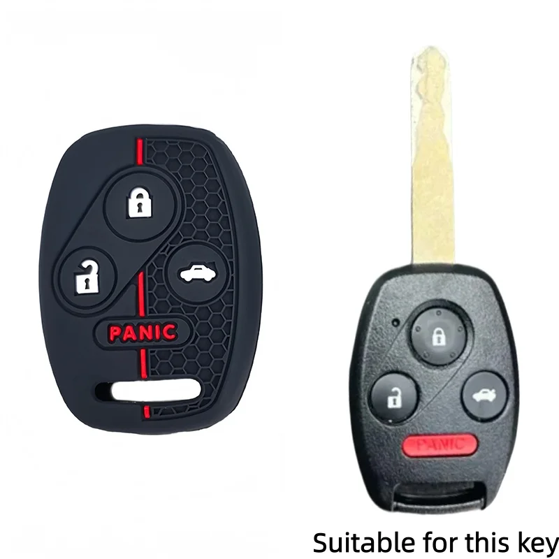 Silicone Car Remote Key Case Cover Holder For Honda CR-V Civic Insight Fit SRV FRV Chord 7 Jazz Gr8 150 R