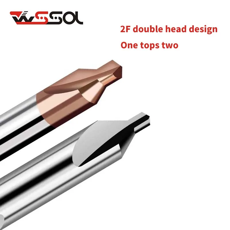 Broca central de cabeça dupla de carboneto HR60 Broca central de aço de tungstênio