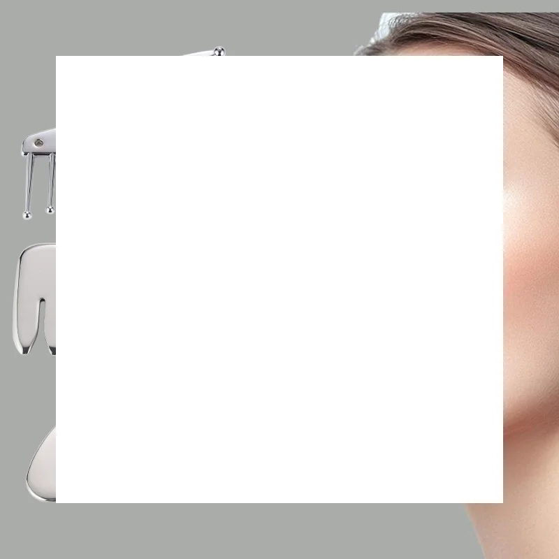 

Stainless Steel Gua Sha Facial Tool Acupuncture Pen Firming Skin Massage Beauty Facial Reflexology Acupressure Bar For Body Eyes