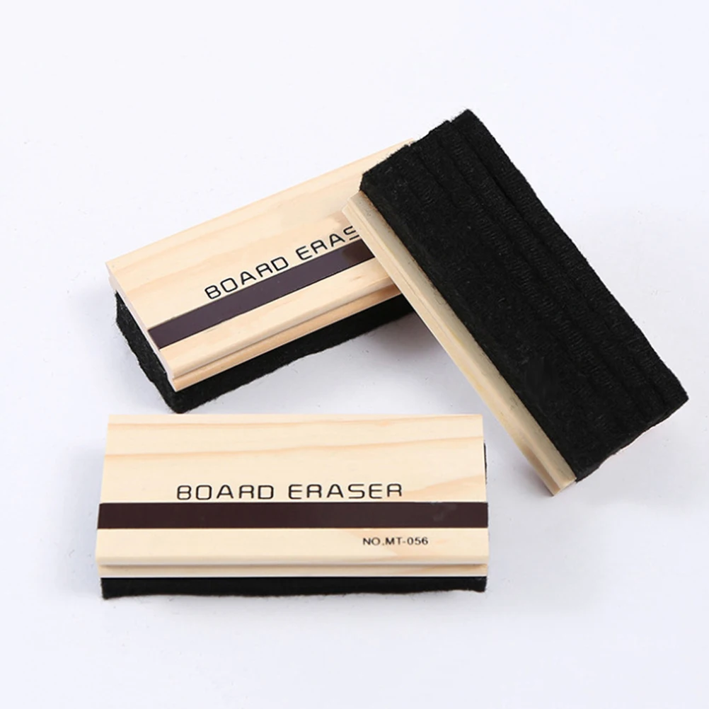 

3pcs Blackboard Eraser Magnetic Felt Small Size Light Weight Dry Erase Whiteboard Rubber Strips Classroom Kids Student Supplies