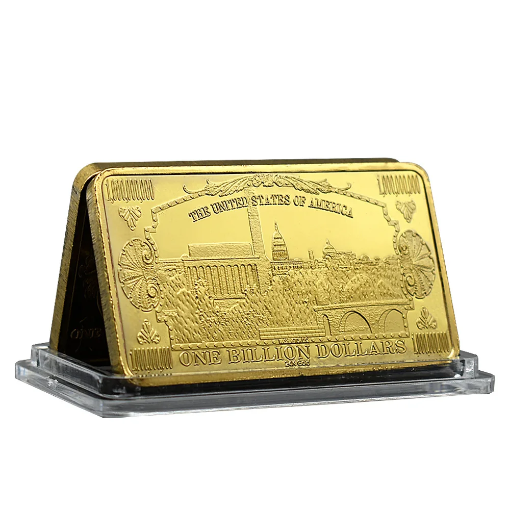 12 Stuks Vrijheidsbeeld Gouden Nugget Verenigde Staten Herdenkingsmunt Gouden Nugget Dollar Badge Medaille Vierkante Muntencollectie Geschenk