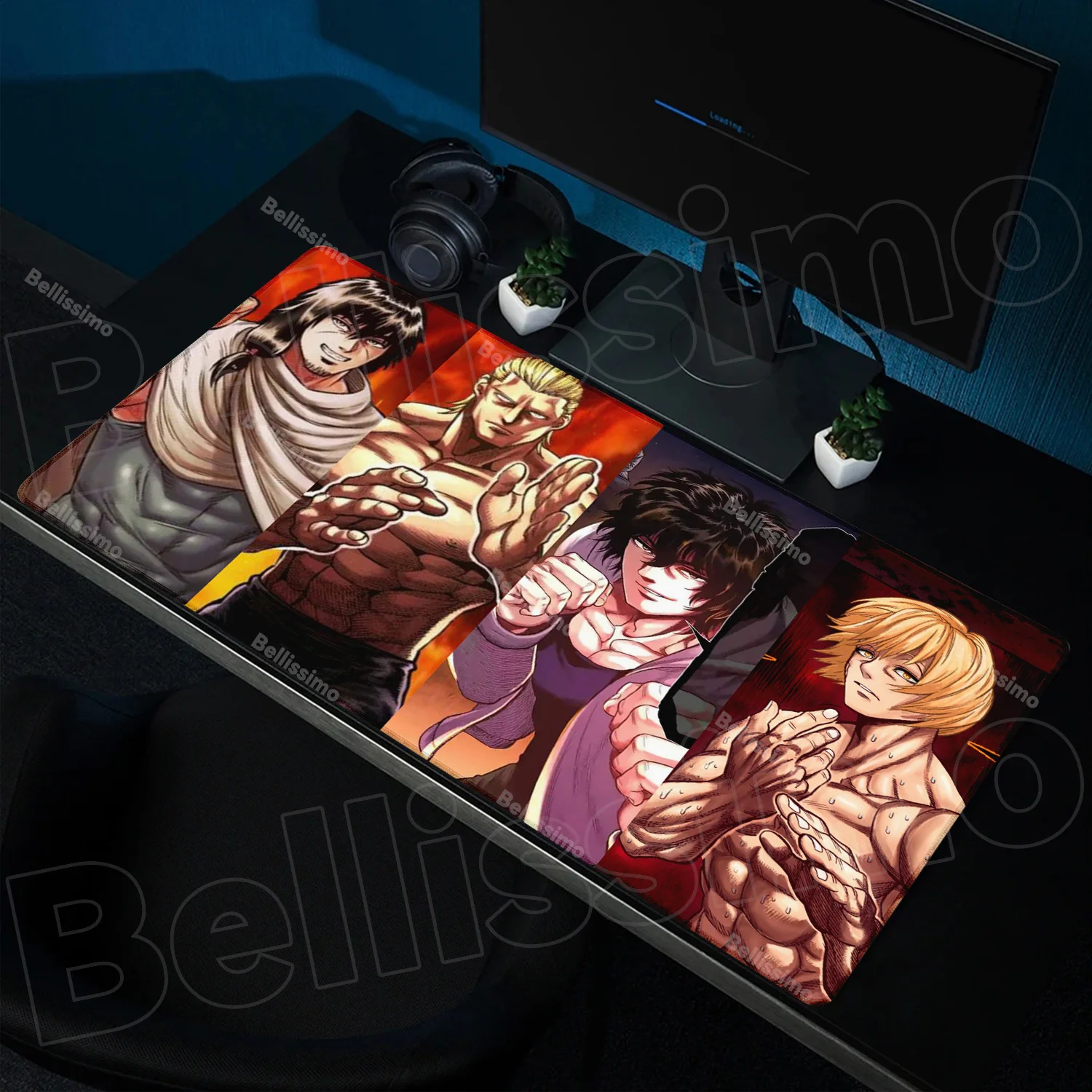 

Kengan Ashura Mouse Pad PC Accessory Keyboard Decorate desktop Mousepad lauge Rubber Desk Mat Gamer Office Carpet Home Table pad